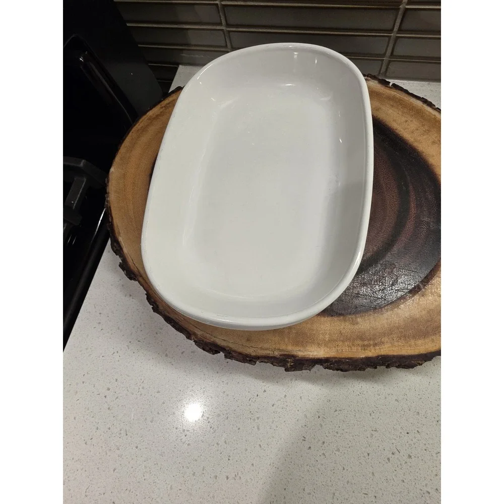 Set of 4 CORNING WARE SIDEKICK P-140-B White Set Oval Snack Dishes Clean